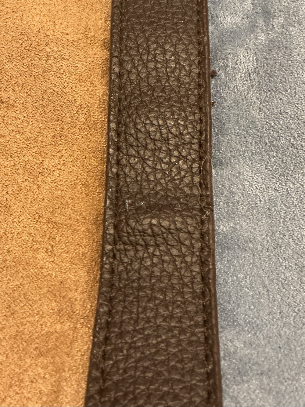 Vintage Estée Lauder Colorblock Suede Tote Bag - Picture 11 of 13